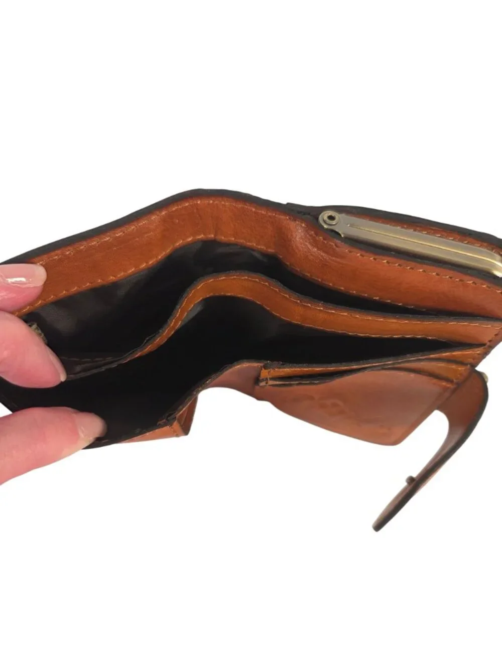 Patricia Nash Burnished Leather Embossed Iberia Wallet W/ RFID Protection
